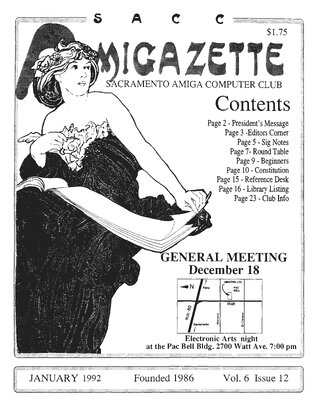 AmigaZette - 1992-01 cover